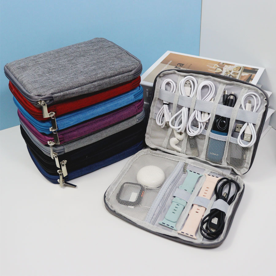 Office Tech Gear - 1pc Cable Organizer Case Multi Pocket