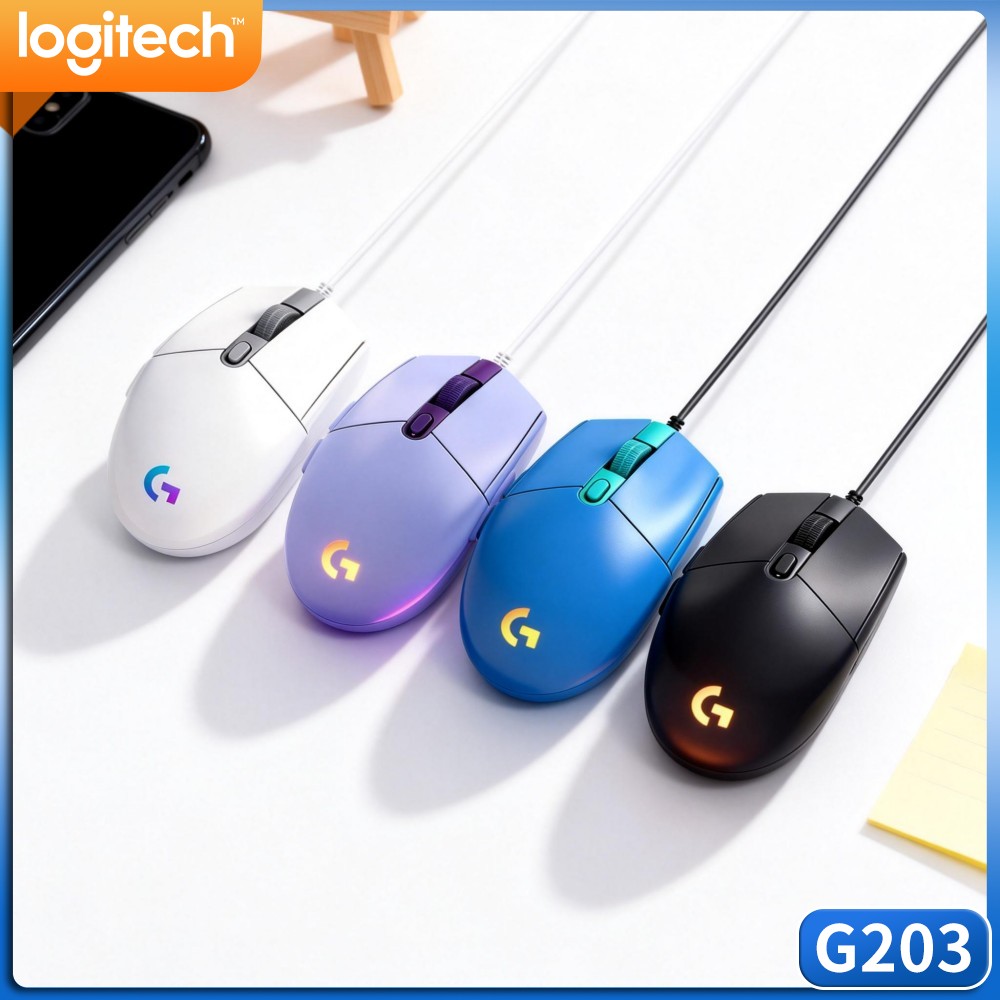Logitech Mouse G203 - Logitech G203 LIGHTSYNC Wired Gaming Mouse