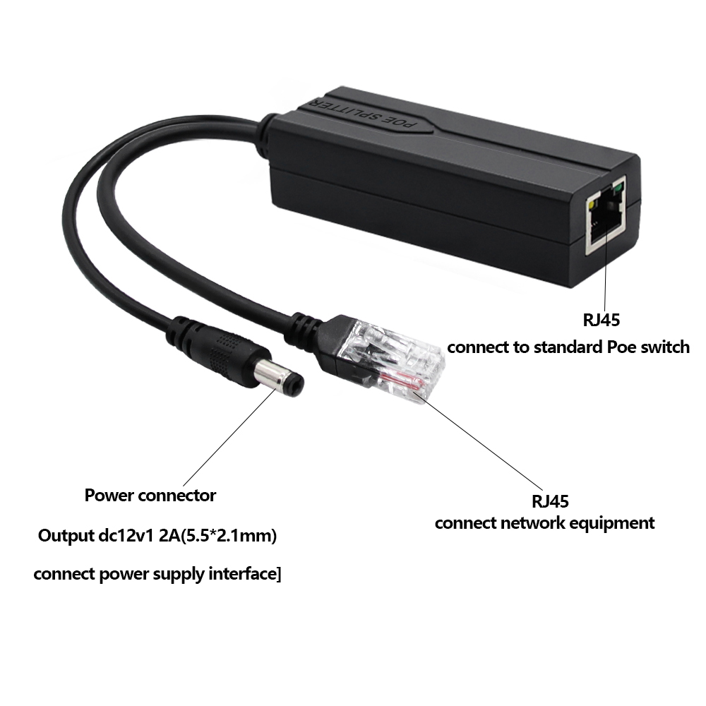 POE Splitter 48V to 12V/5V IEE - Power Over Ethernet ulasan dan harga