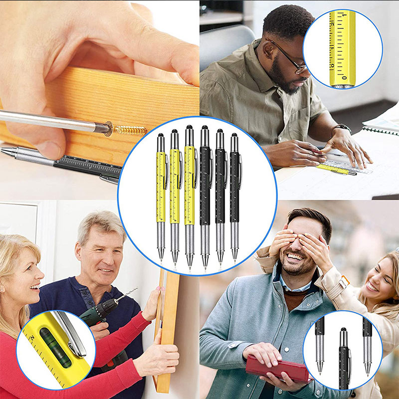 6-in-1 Multifunction Ballpoint - Office Technician ulasan dan harga