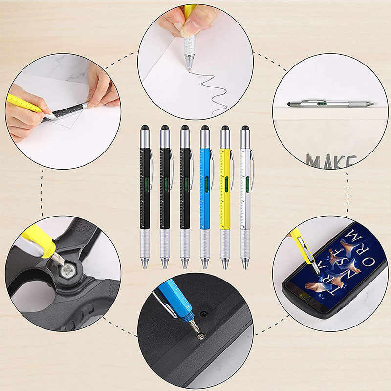 6-in-1 Multifunction Ballpoint - Office Technician ulasan dan harga