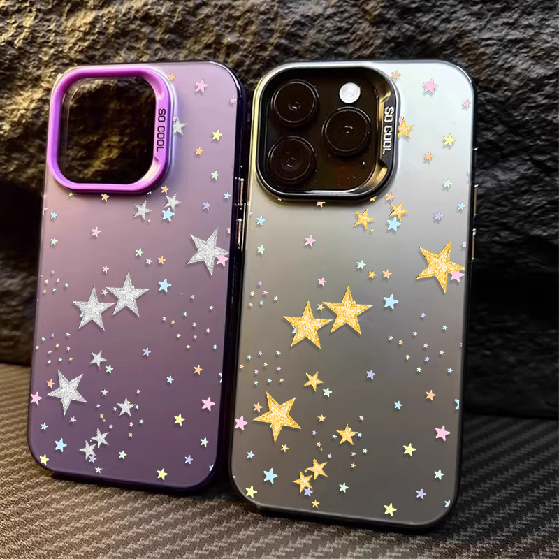 Colorful Star Pattern Matte Ha - Receipt Printer Thermal ulasan dan harga