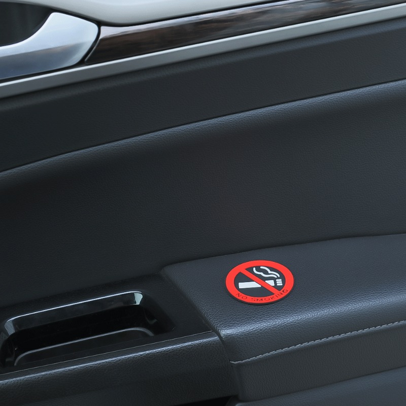 No Smoking Car Stickers Red Ro - Office Technologies ulasan dan harga